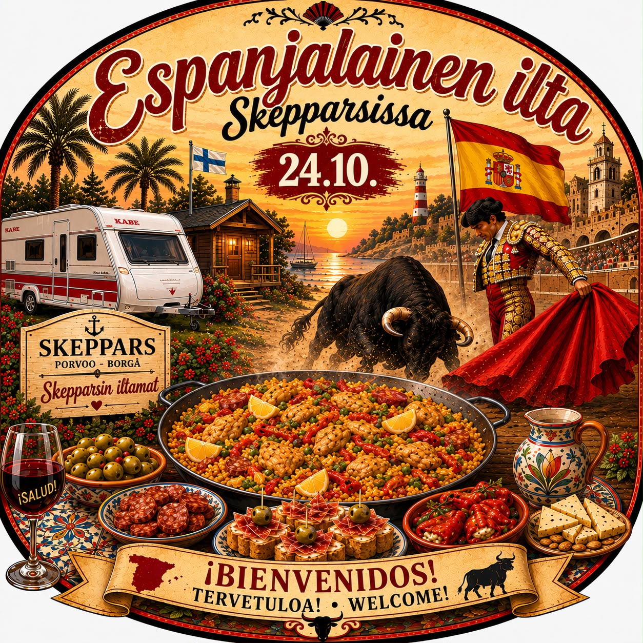 Skepparsiltamat_espanjalainenilta_mainoskuva